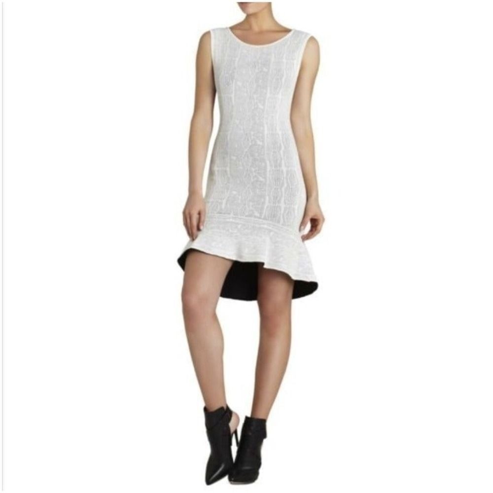 NEW BCBG 'Faye' Jacquard Knit‎ Dress Large